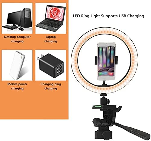 ZSEDP Selfie LED žarulja sa lampicom sa 43 inčnim stavovima za stalak za stalak za udaljenu fotografiju zatamnjeva se kamera za daljinu