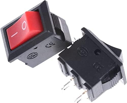 Gibolea Micro prekidači 10 kom / lot KCD1 15 * 10mm 2pin brod Rocker prekidač SPST Snap-In On Off Micro Switch