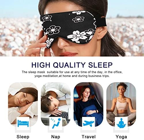 Unisex Sleep maska ​​za snjegura - noćna noćna spavaća za spavanje maska ​​Komforna zaštita za spavanje očiju