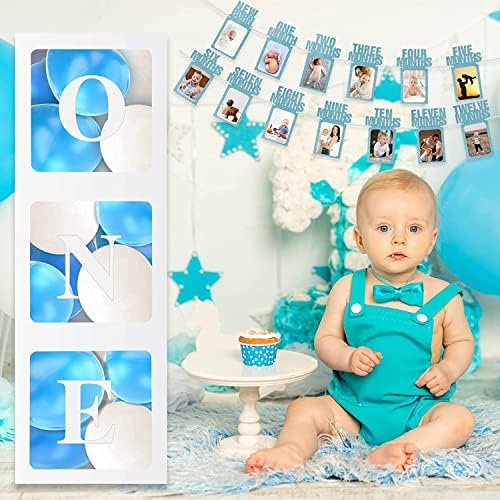 Granatiranje kuće 1. rođendan baby photo Banner za novorođenčad 12 mjeseci Photo Prop Monthly Milestone