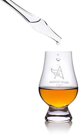 Glass Whisky Kapaljka za vodu sa vrhom od čička, ručno izrađena u Škotskoj-staklena Whisky pipeta za vodu za Scotch, Whisky ,burbon & amp; Rye - Whisky poklon, Whisky Bar dodatak Angels ' Share Glass