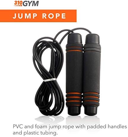 Podesivo uže za preskakanje By 310 Nutrition - JumpRope sa ručkama za pjenasto držanje - trening brze izdržljivosti za CrossFit, MMA, boks, muškarce, žene i djecu - ne Ponderiran