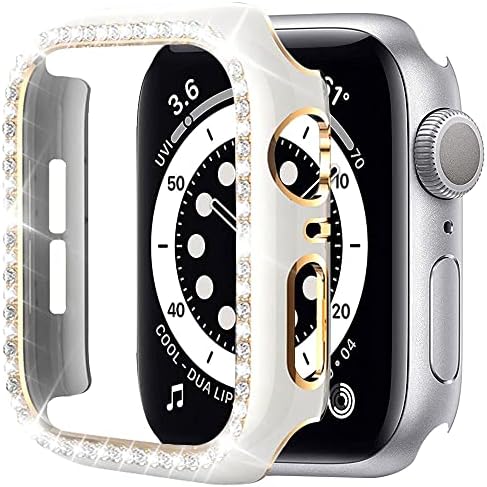 DJDLFA dijamantska kristalna futrola za Apple Watch 7 6 SE 40mm 44mm 41mm 45mm IWATCH serija 5 3 38mm 42mm Zaštitne poklopce Women AccessOrie