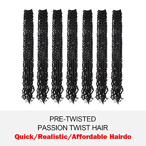 WUDAS Long Passion Twist Hair 30 inča unaprijed uvijena strast uvija Heklanu kosu prirodne crne prethodno petljane
