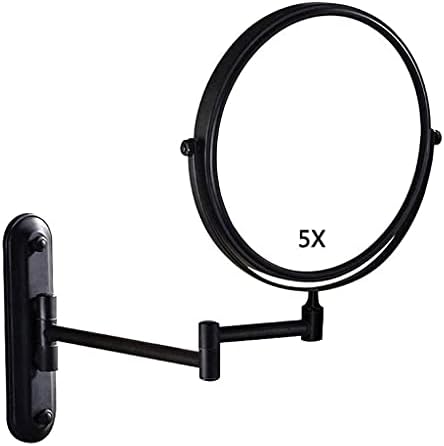 RHYNIL ogledalo za šminkanje ogledalo za zidno uvećanje i normalno dvostrano rotirajuće proširivo za 360° za