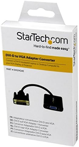 Starch.com DVI-D to VGA Active Adapter Converter kabel - 1080p - DVI u VGA Converter kutiju, crna