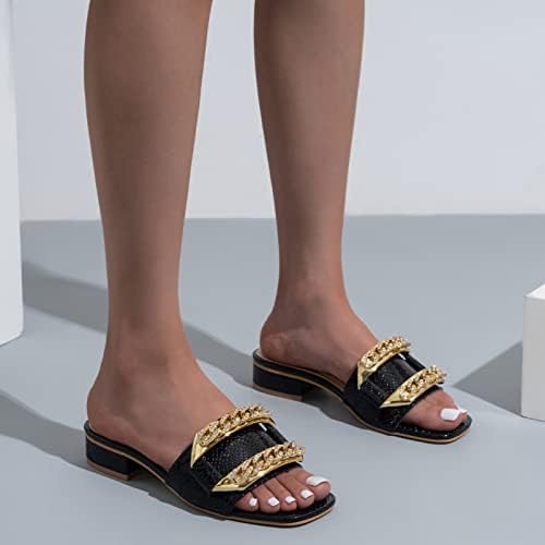 Gufesf sandale za žene Dressy ljeto, ženske Bowknot ravne sandale Moda jednostavne cipele Comfort meke