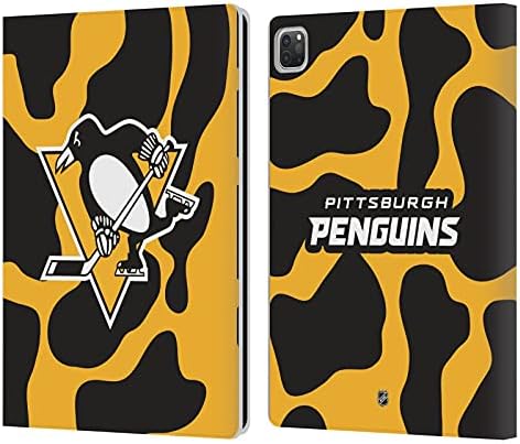 Dizajni za glavu službeno licencirani NHL kravju uzorak Pittsburgh Penguins kožna knjiga novčanik
