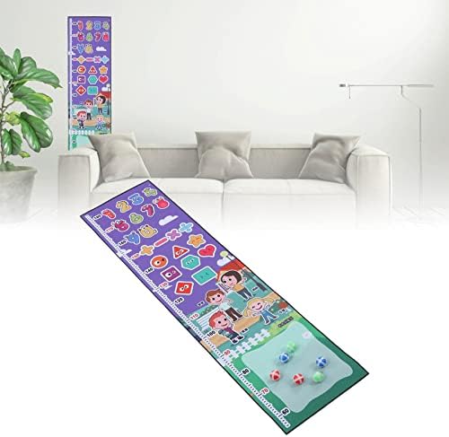 Dječji visinski grafikon, visina mjernog ravnalačka igračka 6 loptica ploče igra zidni dekor igračka