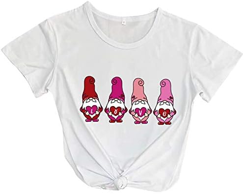 Plus Size Tee Top za žene ljeto labave opremljene Casual majice slatke djevojke Crtić Crewneck kratki rukav