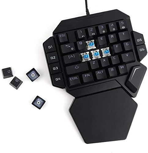 Kiiboom K50 Jednokudna mehanička tastatura, 39 tastera PUBG Keycap verzija USB ožičena mehanički osjećaj duginu