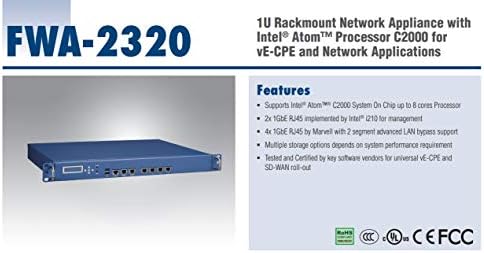 1U Rackmount mrežni uređaj sa Intel Atom procesorom C2000 za ve-CPE i mrežne aplikacije