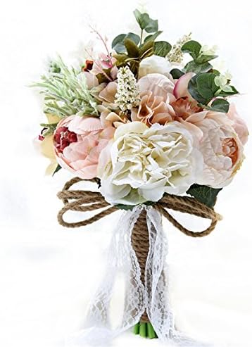 Jackcsale Romantična svadbena mladenka Holding Buket Roses sa dijamantskim bisernim vrpcom Valentinovo priznanje