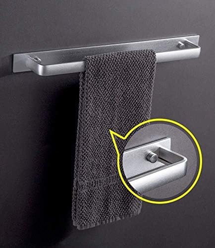 Omoons Rail za ručnik hromirani nosač za ručnik od nehrđajućeg čelika Zidni nosač ručnika,