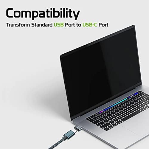 USB-C ženka za USB muški brzi adapter kompatibilan sa vašim Dell XPS 13D-128 za punjač, ​​sinkronizaciju,