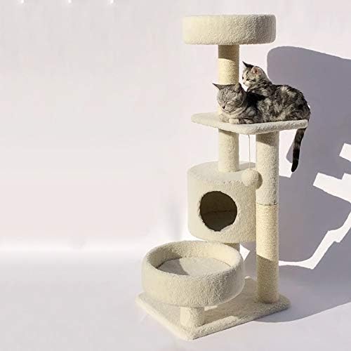 SCDCWW Multi-Level mačke Tree Tower igračke Condo kuća za mačke Mačić Sisal grebanje stupovi čvrsta stabilna