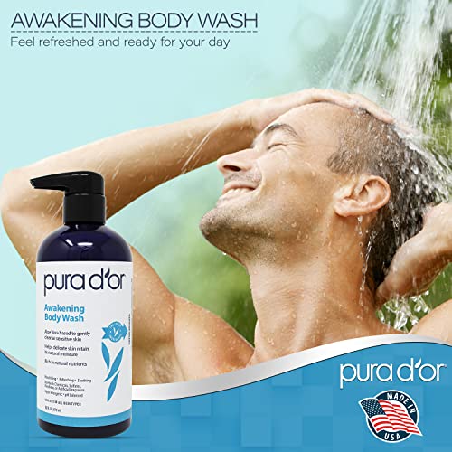 PURA D'OR Awakening Body Wash sa Aloe Verom, kamilicom, lavandom, čajevcem i prirodnim nutrijentima