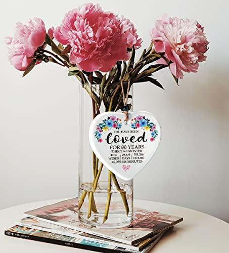 Pokloni za 80. rođendan Keramika srčana ploča za žene ideja za poklon za Osamdesetu godišnjicu 80. rođendana