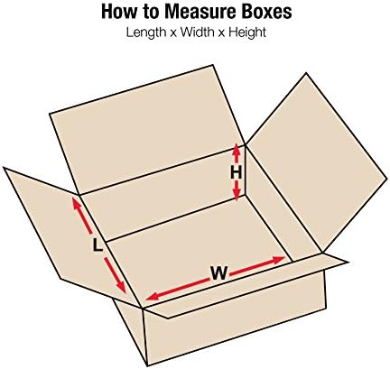 Aviditi kutije za otpremu ravne 10 D x 8 Š x 3 V, 100-Pakovanje | valovita kartonska kutija za pakovanje, selidbu