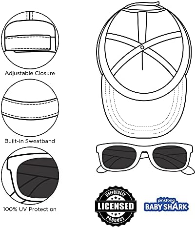 ABG mala kapa za dječake od 2-4 godine, Dječija bejzbol kapa i naočare za sunce