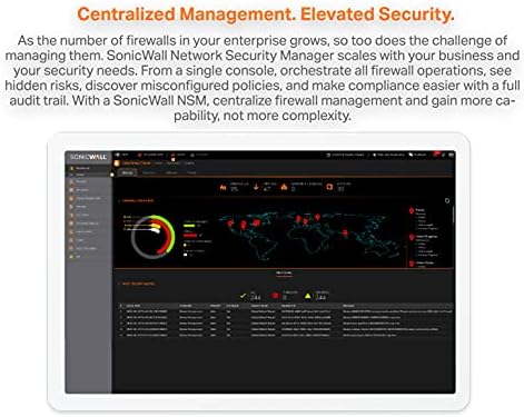 SonicWall Network Security Manager napredan sa menadžmentom, izvještavanje, Analitika za NSA 4700 1yr