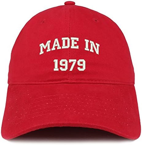 Trendy prodavnica odjeće izrađena 1979. tekst vezena kapa od brušenog pamuka za 44. rođendan