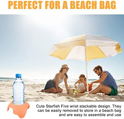 Držači čaša za podmetače pijeska na plaži: 10kom držač čaša za plažu, Osnovni Dodaci za odmor na plaži,
