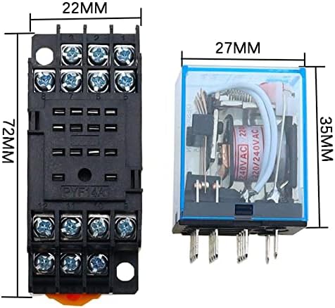 LEMIL elektronski mikro Mini elektromagnetni relej 5a 14pin zavojnica 4DPDT sa PYF14A utičnicom DC/AC