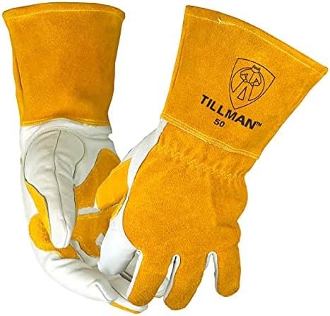 John Tillman and Co 50xl top Grain Leather mig rukavice sa pojačanjima od podijeljene kože za dlanove,