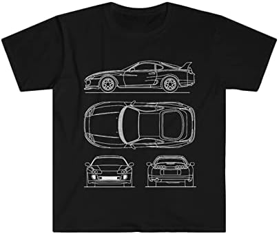 Supra Muns majica SportsCar Racing automobili Blueprint Grand Tourer Tee majica za muškarce
