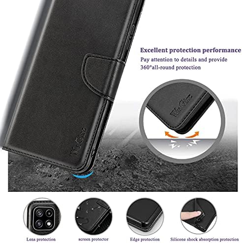 Wuglrz futrola za Samsung Galaxy A22 5G sa 2 pakovanja kaljenog stakla za zaštitu ekrana, luksuzna