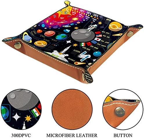 Space Galaxy Universe kožna ladica Organizer za muškarce Key Wallet Coin Box Travel