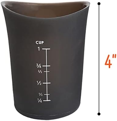 2 kom silikonske merne šolje - čaša za višekratnu upotrebu za mešanje tečnosti-neprijanjajuća & amp; Lako