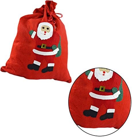 Bestsport Christmas Santa torba Sack Xlage poklon torba Xmas netkane tkanine Torbe za crtanje slatkiša