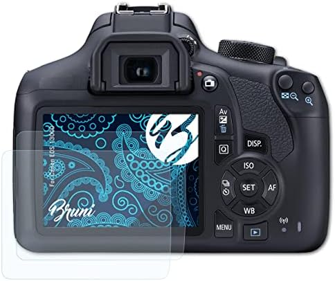 Zaštitnik ekrana Bruni kompatibilan sa Canon EOS 1300D / EOS Rebel T6 zaštitni film, kristalno čist zaštitni