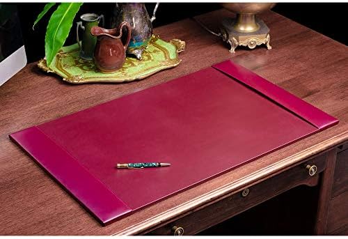 Dacasso Lepljena kožna ploča sa bočnim šinama - luksuzna kožna stola za pisanje - podstavljeni zaštitni zaštitnik