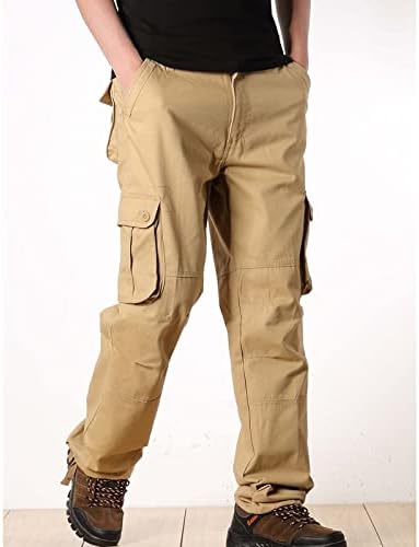 LTTVQM MENS CARGO PANT ravno ležerne prilike opuštene radove Ripstop Taktičke hlače na otvorenom planinarske
