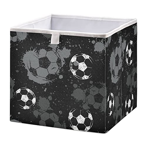 Fudbal Sport Cube Storage Bin Skladišni spremište za skladištenje Vodootporna igračka za kocke Kante za djecu Djevojke dječačke igračke Rezervirajte kancelariju Početna Ormar - 15.75x10.63x6.96 u