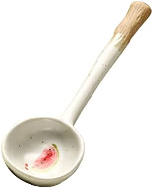 Operilacx japanski ramen japanska stil keramičke kašike, lagane kašike za ramen, velike kašike za supu sa