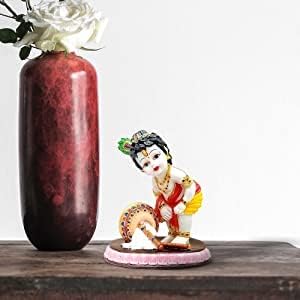 SR Impex 4 inčni simpatični hinduistički lord baby krišna kip, Krišna idol figurini ukrasni
