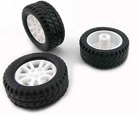 10pcs igračka točkova za automobile 20 mm gume za gume za 2 mm Omotač DIY Model Dodatna oprema