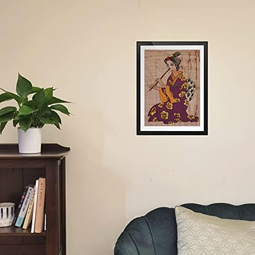 Kineska Batik Narodna plemenska umjetnička slika 17,7 x 19,6 zidni dekor kućne sobe 541