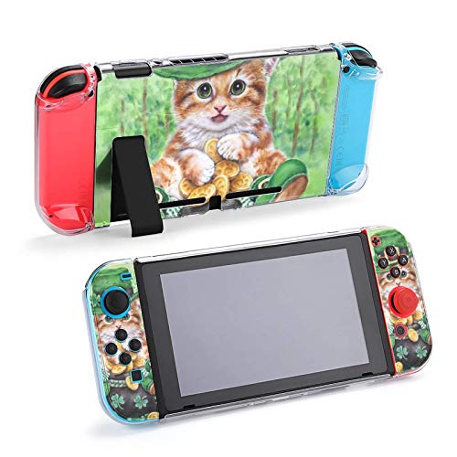 Futrola za Nintendo Switch, Cat St Patrick Set od pet komada zaštitni poklopac futrola za konzole za igre za