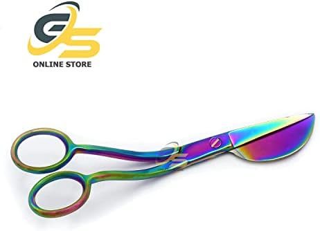 Rainbow Multi Color patke na računu nož ivice uređaja 6 inča od nehrđajućeg čelika u obliku veslaca od strane