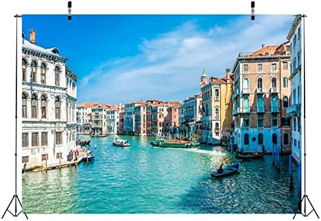BELECO 10x8ft tkanina Venecija Italija pozadina Veliki kanal vodene ulice brodovi gondole Evropa