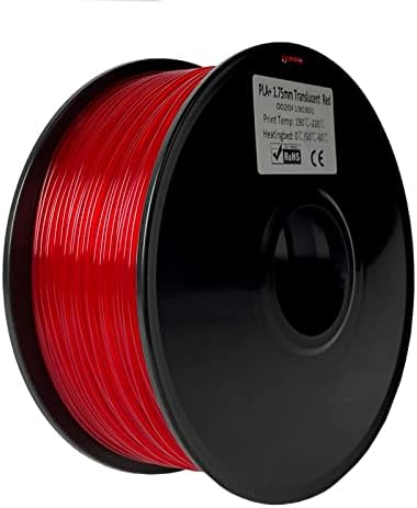 DOBAVLJANJE3D 3D Premium Plas plus Crveni filament 1,75mm, PLA PRO 3D ispiranje 1kg kalem, dimenzionalna tačnost
