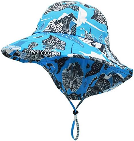 Connectyyle Kids Beach Sunčani šešir sa vratima za vrat Big Brim UPF 50+ ribolov safari šešir