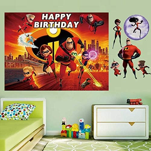 The Incredibles pozadina | rođendan | potrepštine za zabavu / superheroj | fotografija / za djecu