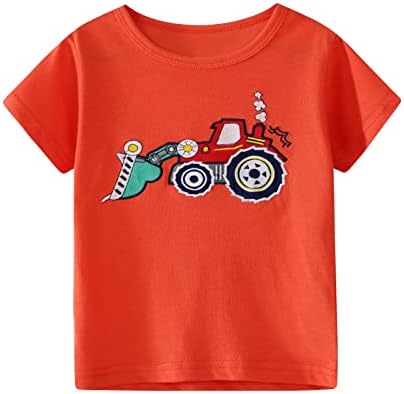 Ali SEA Boys Summer Shirts Kids Cotton kratki rukav Top Crewneck Odjeća 2-7 godina