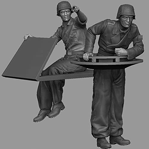 Goodmoel 1/35 figure tenkovskih vojnika iz Drugog svjetskog rata / Nesastavljeni i neobojeni minijaturni